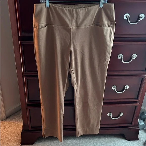 J. Jill Cropped Tan Pants - Picture 1 of 7